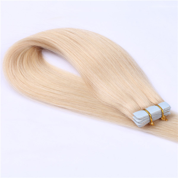 Russian tape hair extensions blonde hair XS107